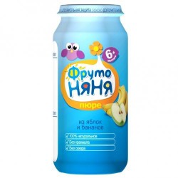 Пюре Фрутоняня яблоко банан сливки с 6 мес 250 г