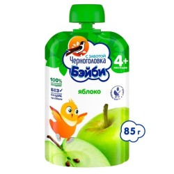 Пюре Черноголовка Бэйби с 4 мес яблоко 85 г
