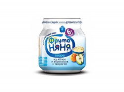 Пюре Фрутоняня яблоко абрикос творог с 6 мес 112 г
