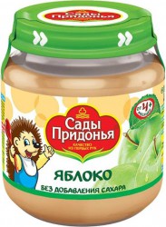 Пюре Сады Придонья яблоко без сахара с 4 мес 120 г