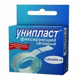 Лейкопластырь Унипласт на нетканой основе р. 1.25смх500см 1 шт.