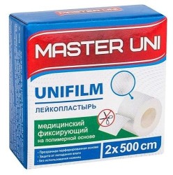 Лейкопластырь Master Uni Юнификс на нетканой основе р. 2смх500см 1 шт.
