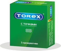 Презервативы Torex с точками 3 шт.
